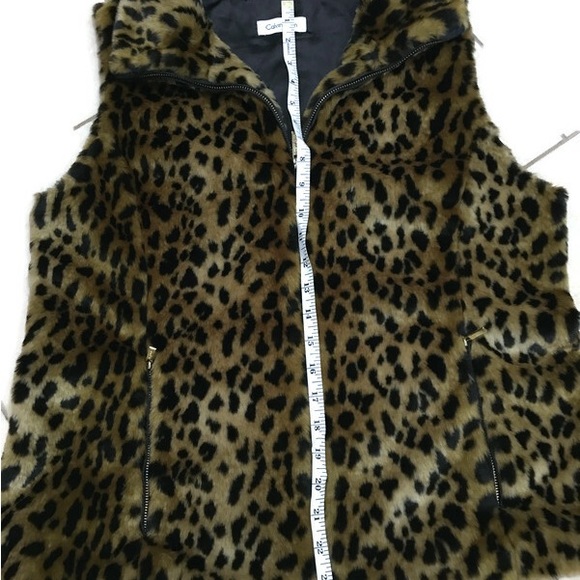 Calvin Kline Vest.Leopard Print.Size L - Picture 4 of 4